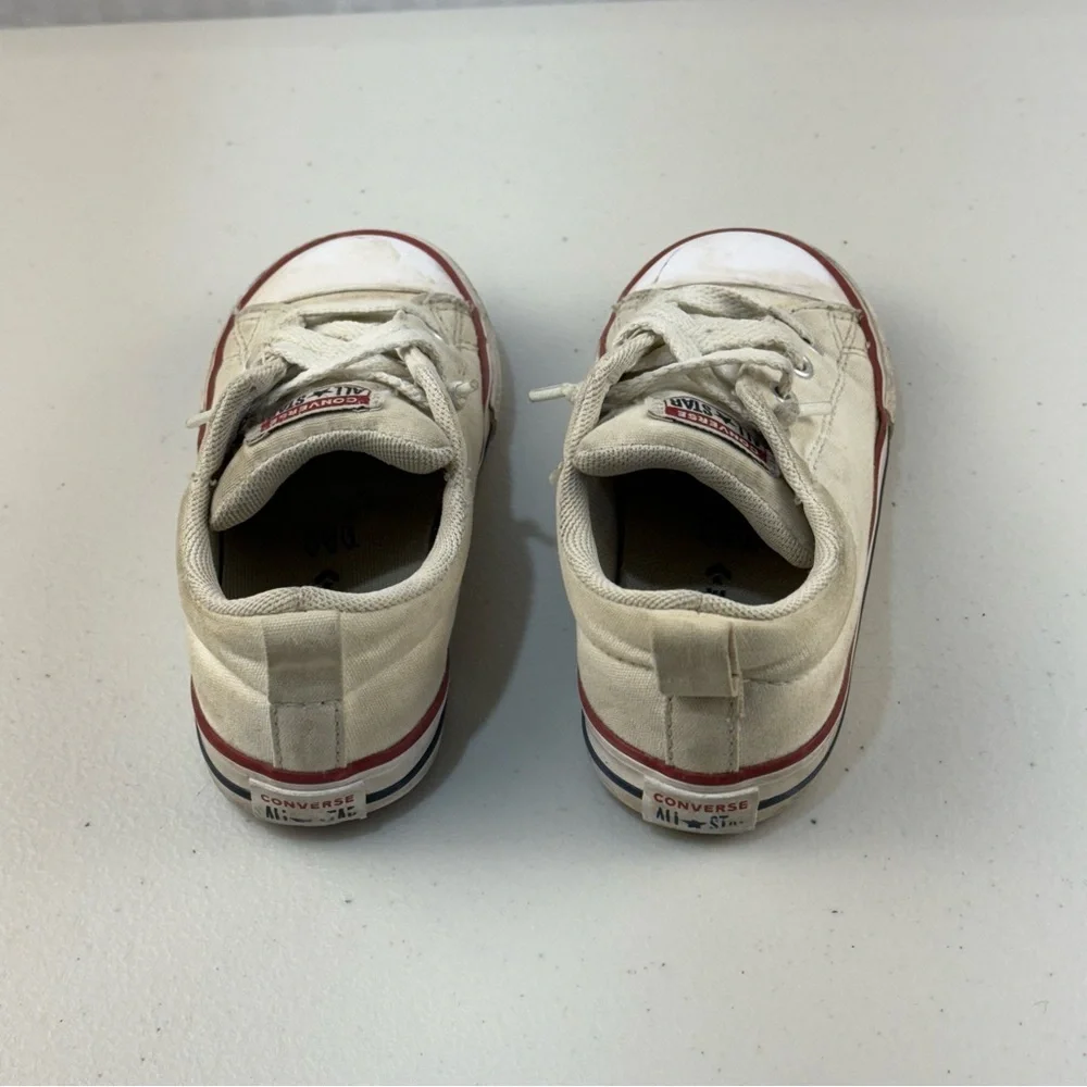 Converse Kids Sneakers Beige Canvas & Black Canvas with Pink Laces